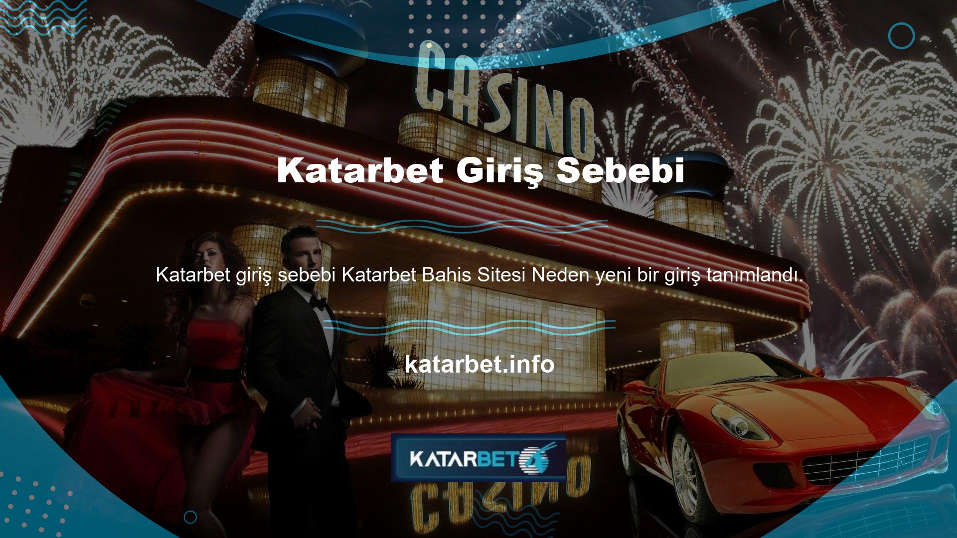 Katarbet bahis sitesi, basit tasarım ve çeşitli kolay -Navigable menüleri Türk ve İngilizce'de yayın hizmeti sunmaktadır